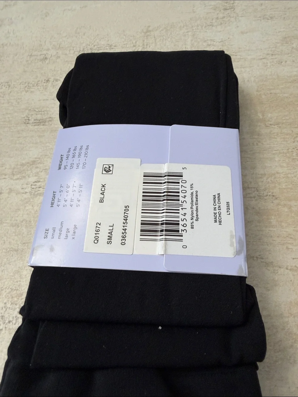 Hanes Premium Opaque Tights - Black. Two pair